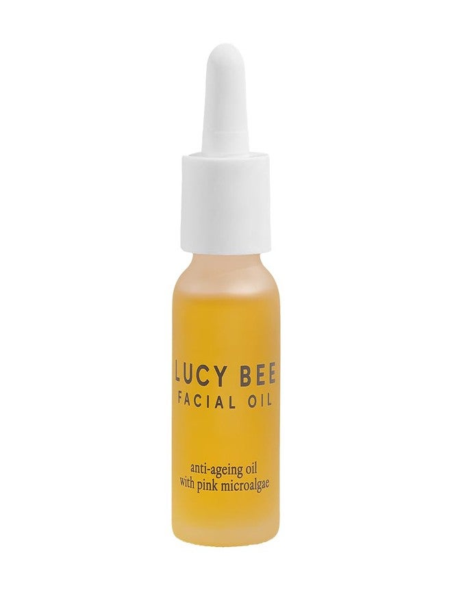 Lucy Bee Face Oil, Certified Organic, Antioxidant Rich Facial Oil, Pink Microalgae, Vitamin E & Squalane, Lightweight & Luxurious, Dermatologist Approved, Cruelty Free & Vegan, 0.6fl oz - Image 1